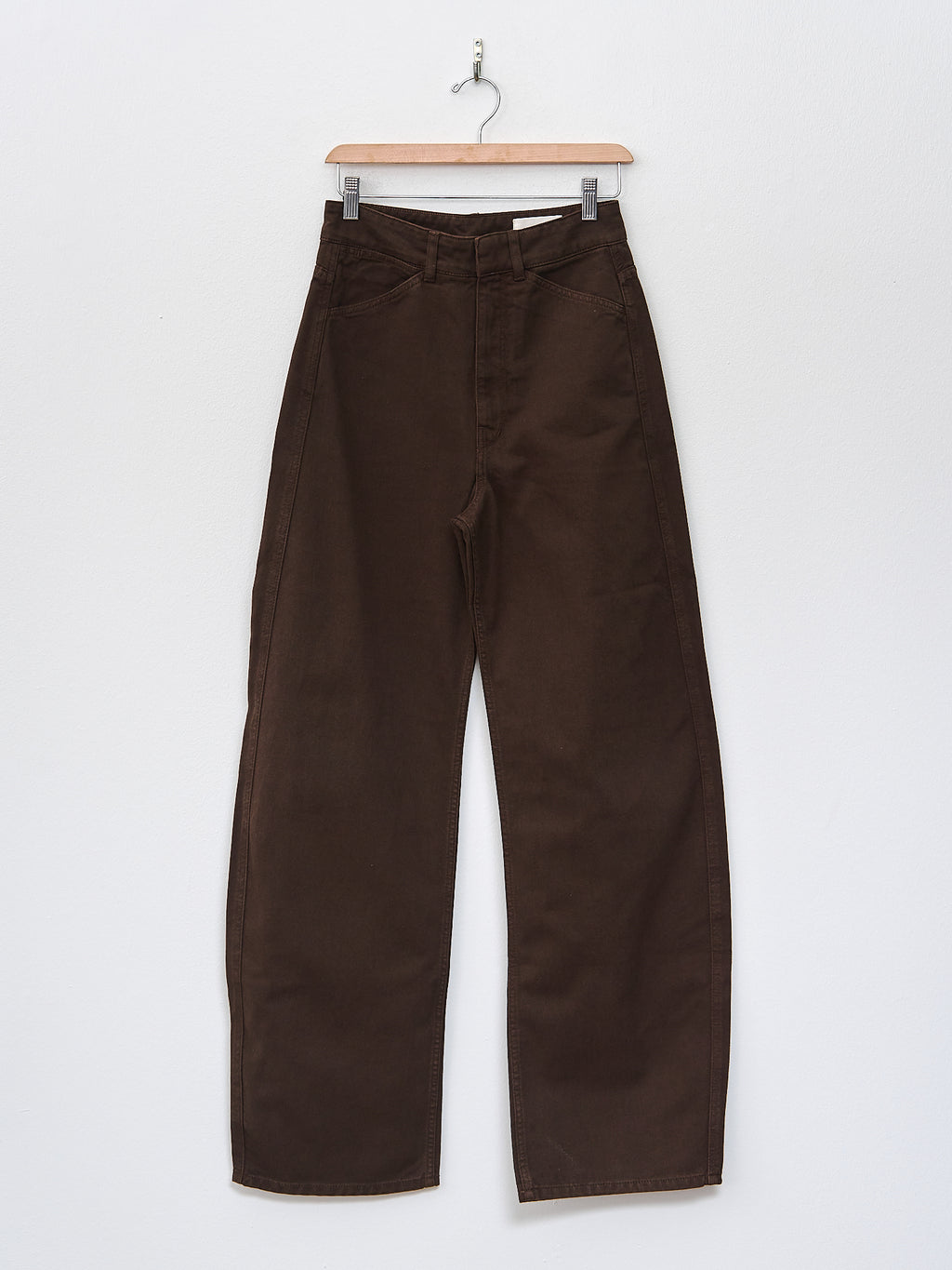 Namu Shop - Lemaire High Waisted Curved Pants - Espresso