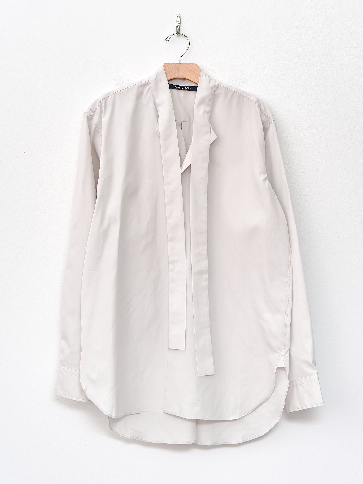 Namu Shop - Sofie D'Hoore Bow Shirt - Pearl