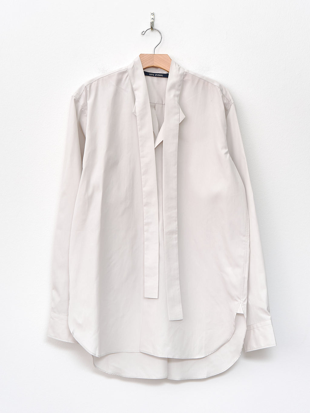 Namu Shop - Sofie D'Hoore Bow Shirt - Pearl