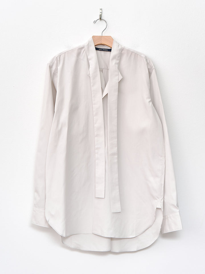 Namu Shop - Sofie D'Hoore Bow Shirt - Pearl