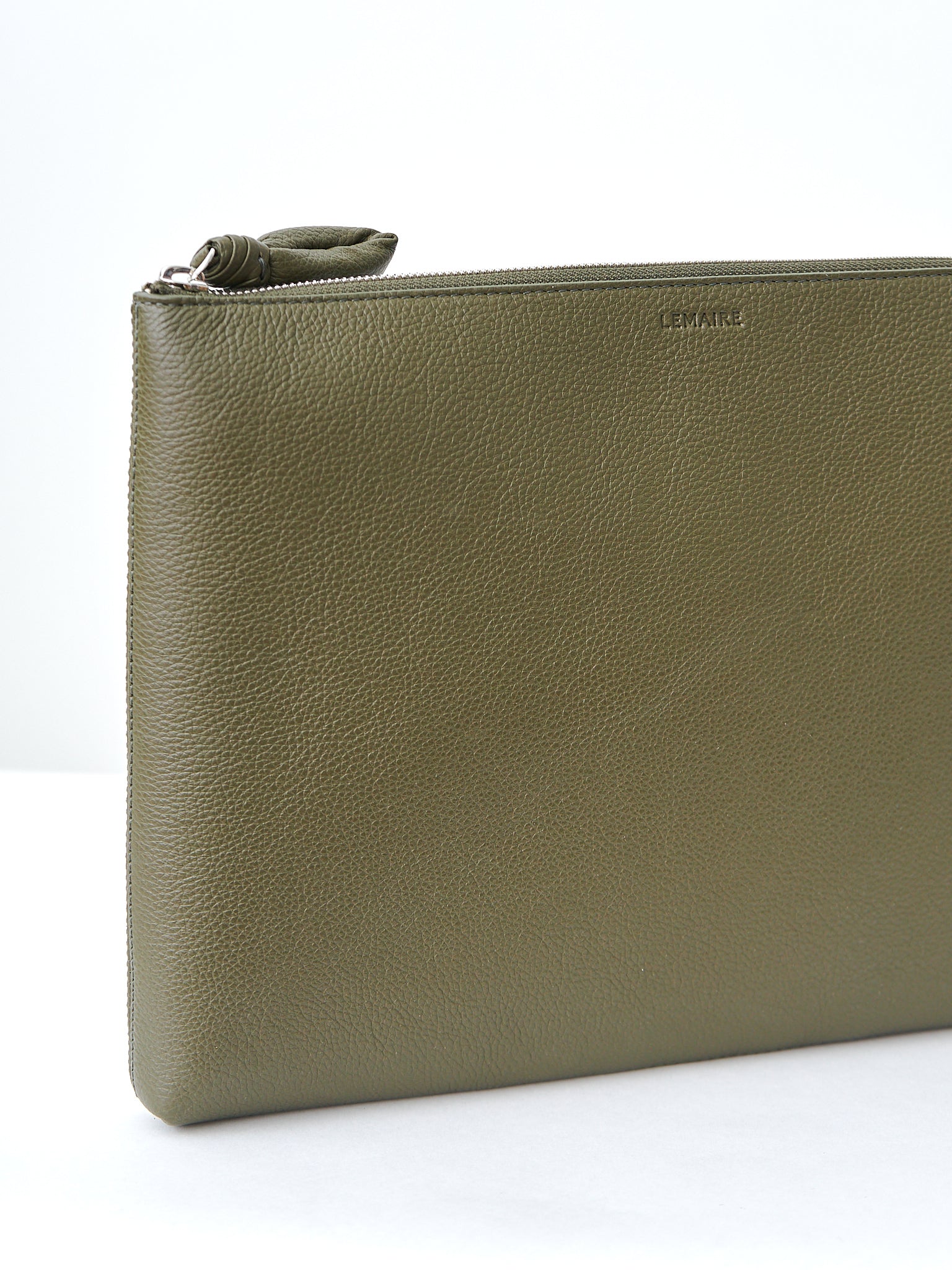 Namu Shop - Lemaire Document Holder - Dark Moss (grained leather)