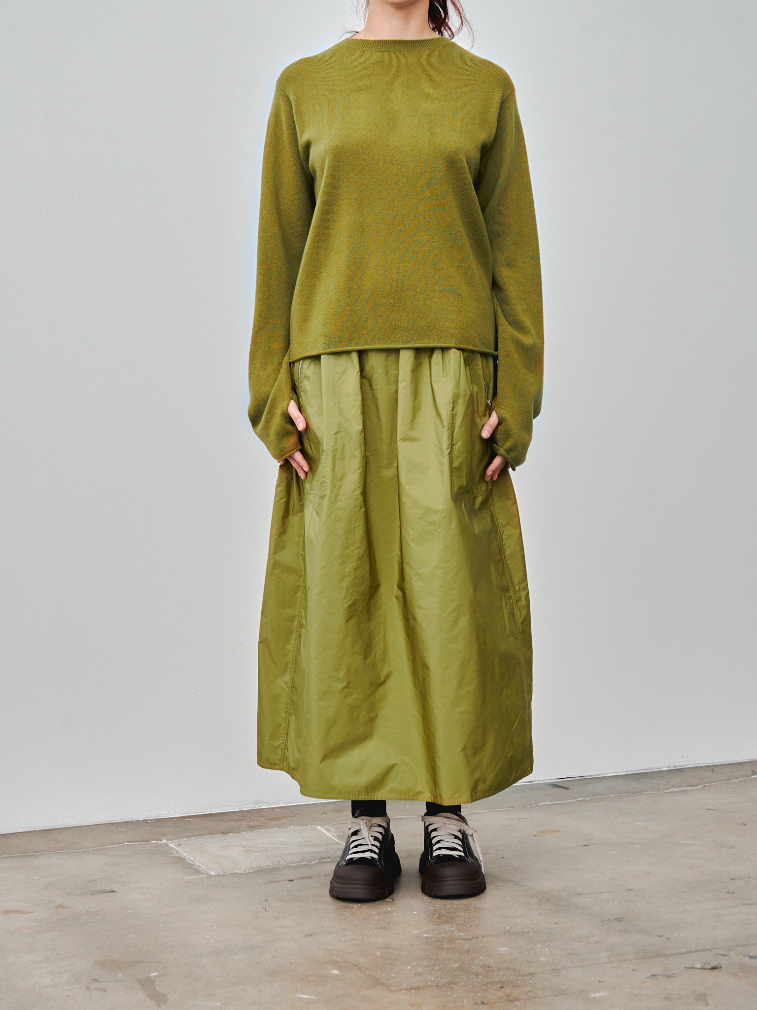 Namu Shop - Sofie D'Hoore Sioux Skirt - Olive Oil