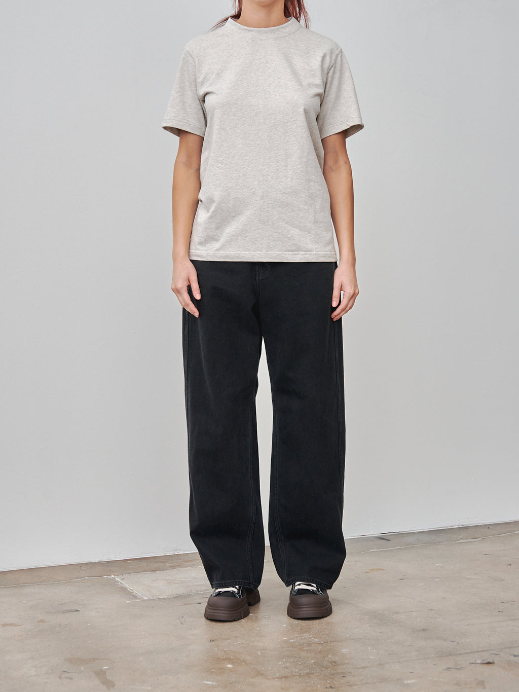 Namu Shop - Sofie D'Hoore Tag Tee - Pearl Melange