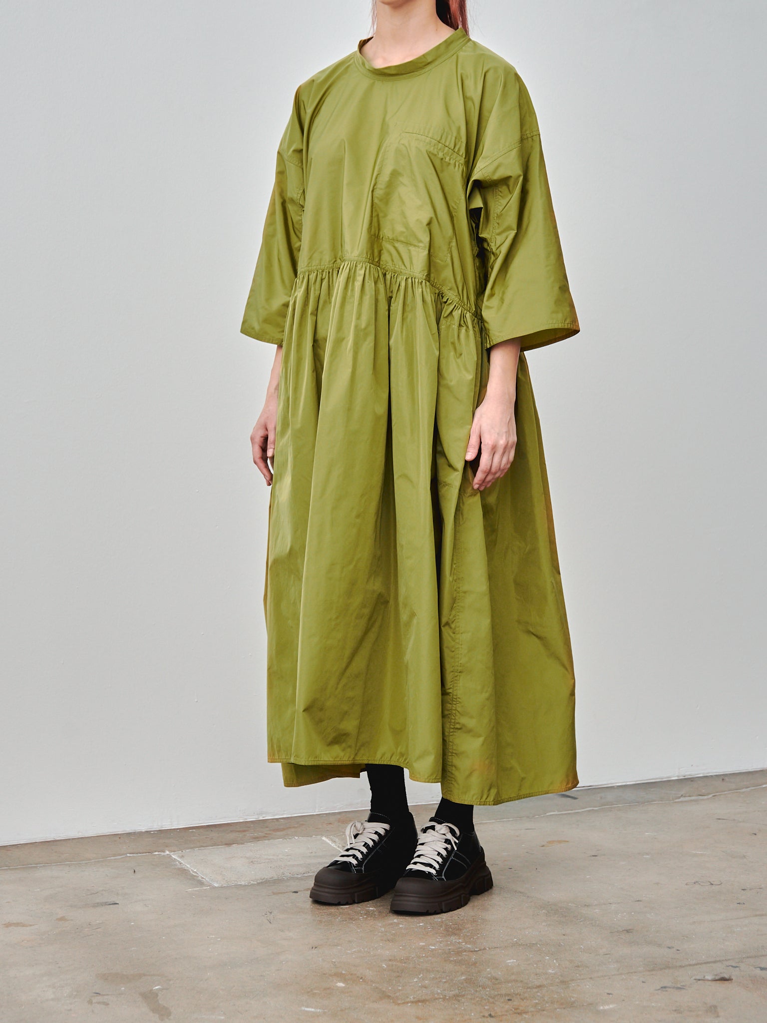 Namu Shop - Sofie D'Hoore Delos Dress - Olive Oil
