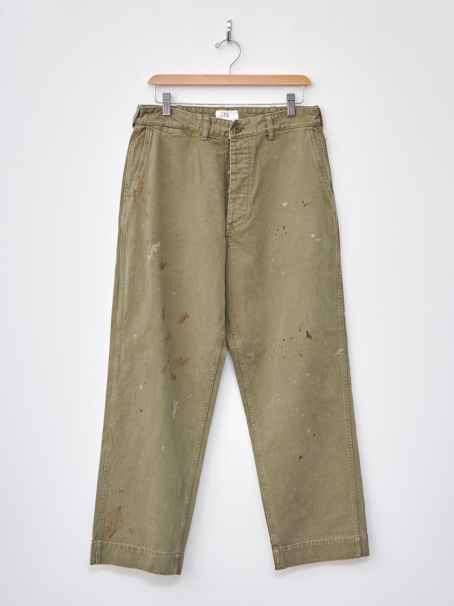 Namu Shop - Herill USMC Herringbone Pants - Olive Drab