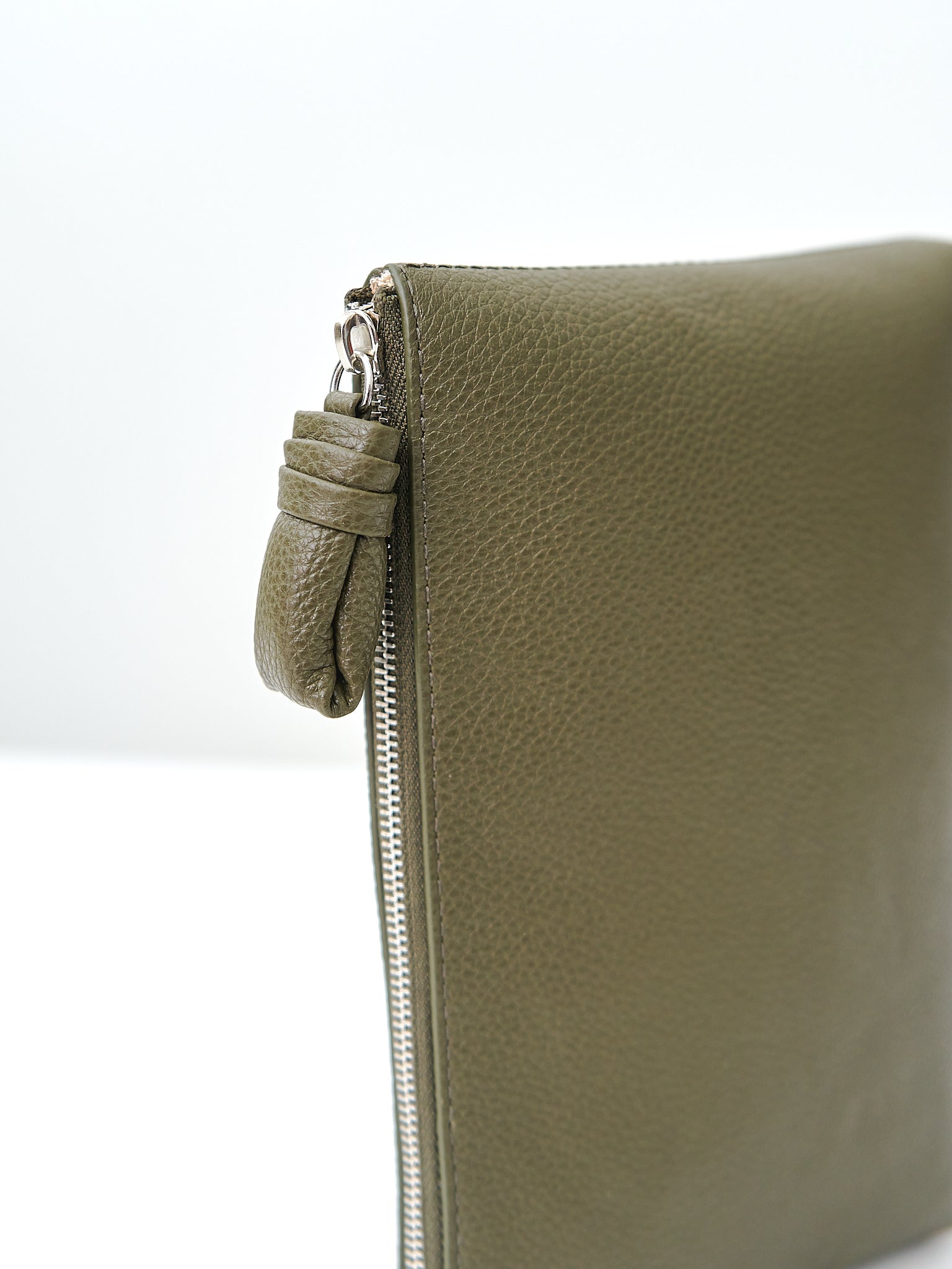 Namu Shop - Lemaire Small Pouch - Dark Moss (grained leather)