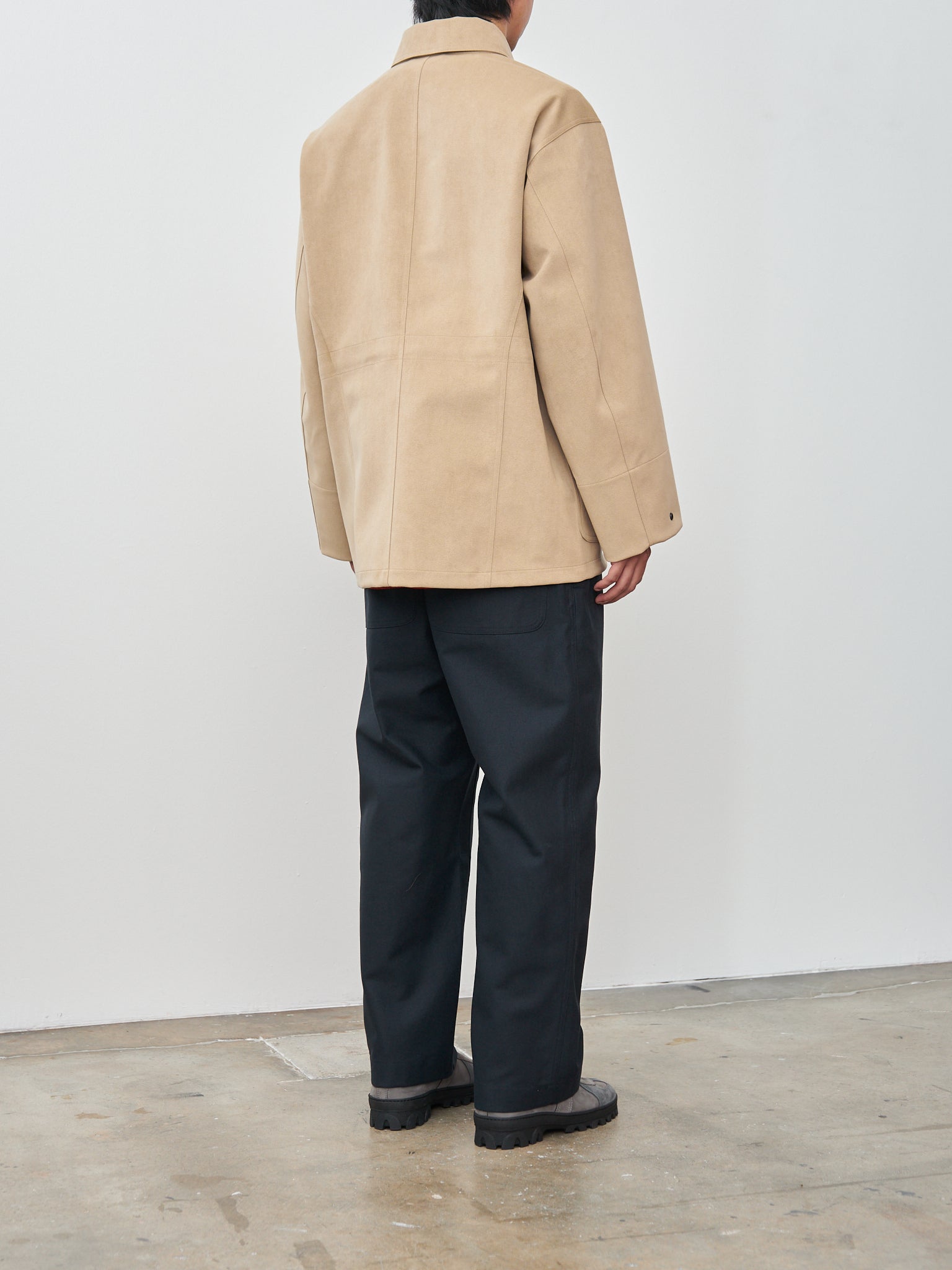 Namu Shop - Document Ultra Double Cloth Suede Field Jacket - Beige