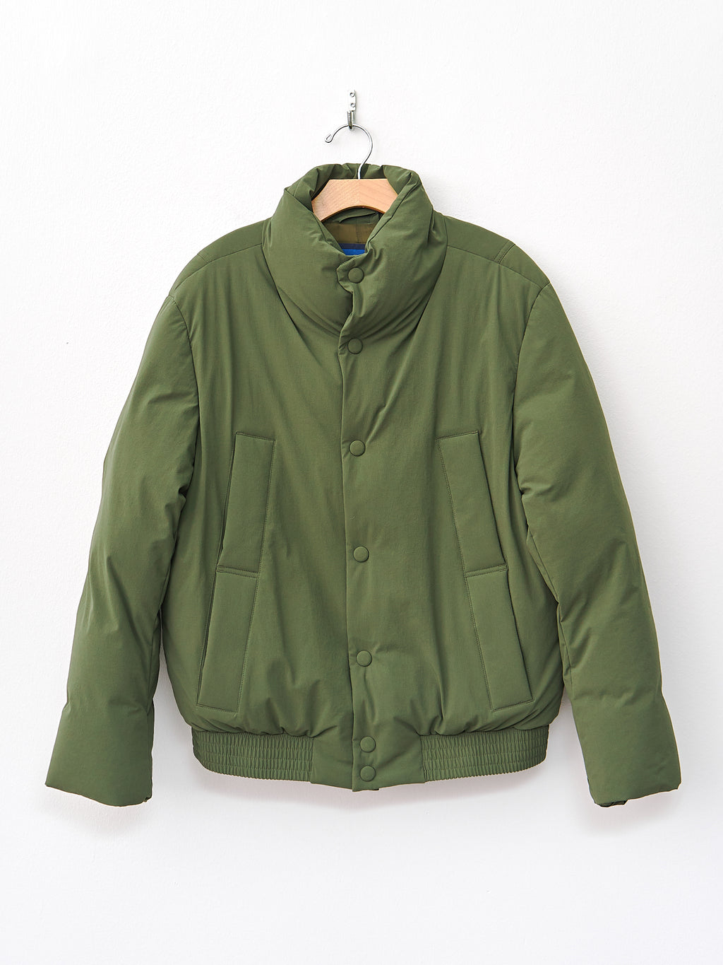 Namu Shop - Document Varsity Down Jacket - Khaki Green