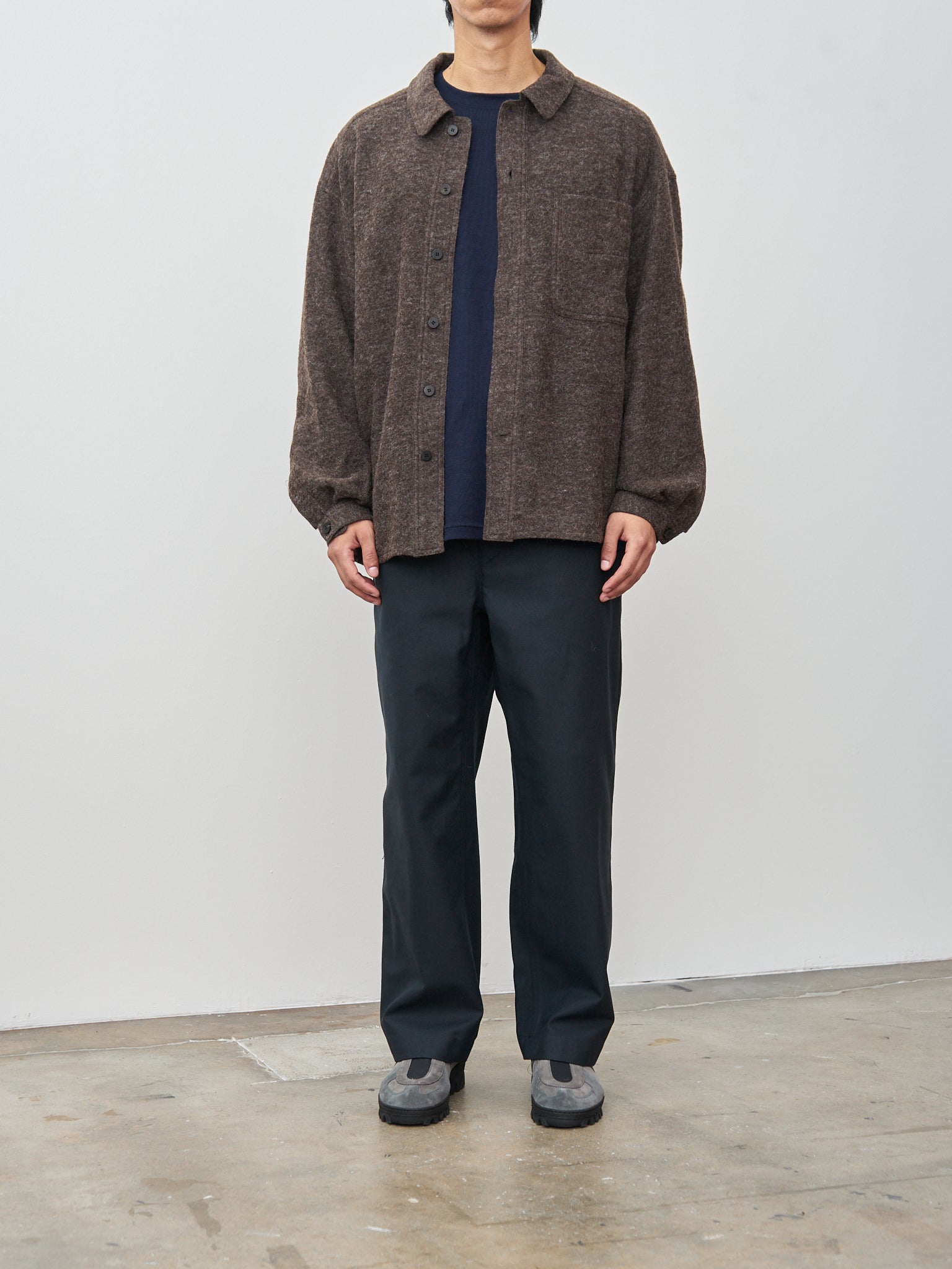 Namu Shop - Document Wool Shirting Jacket - Brown