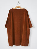 Namu Shop - Album di Famiglia Velvet Boatneck Tunic - Rust
