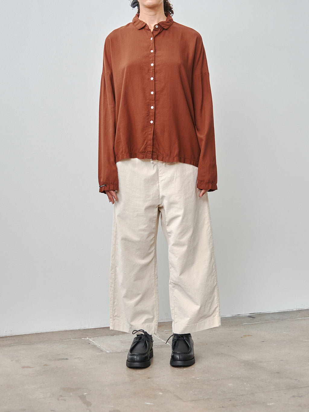 Namu Shop - Album di Famiglia Short Collar Shirt TVC - Rust