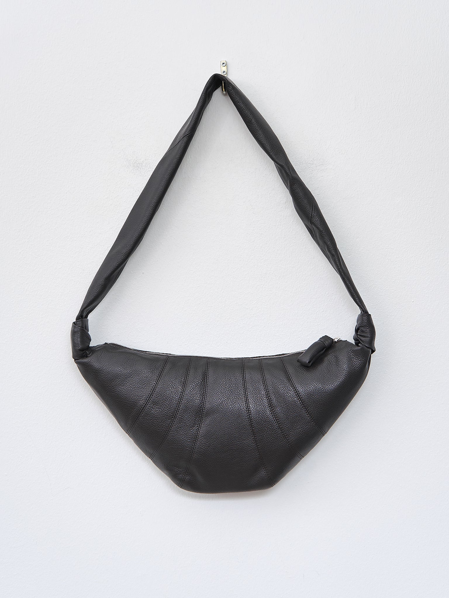 Namu Shop - Lemaire Medium Croissant Bag - Dark Chocolate (grained leather)