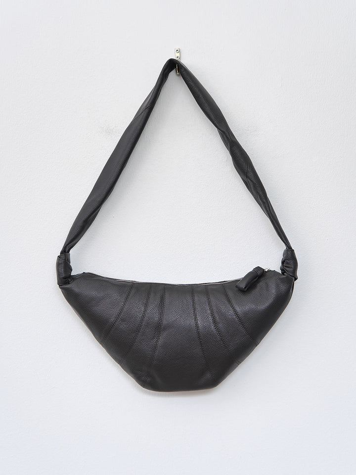 Namu Shop - Lemaire Medium Croissant Bag - Dark Chocolate (grained leather)