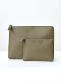 Namu Shop - Lemaire Small Pouch - Dark Moss (grained leather)