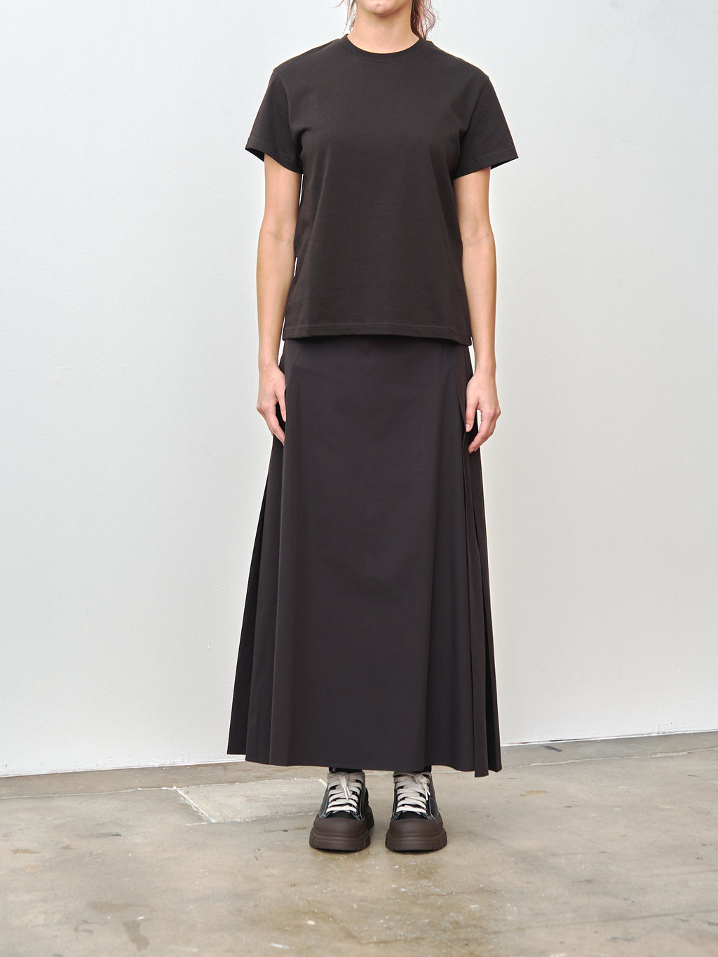 Namu Shop - Studio Nicholson Marine Tee - Black Grape
