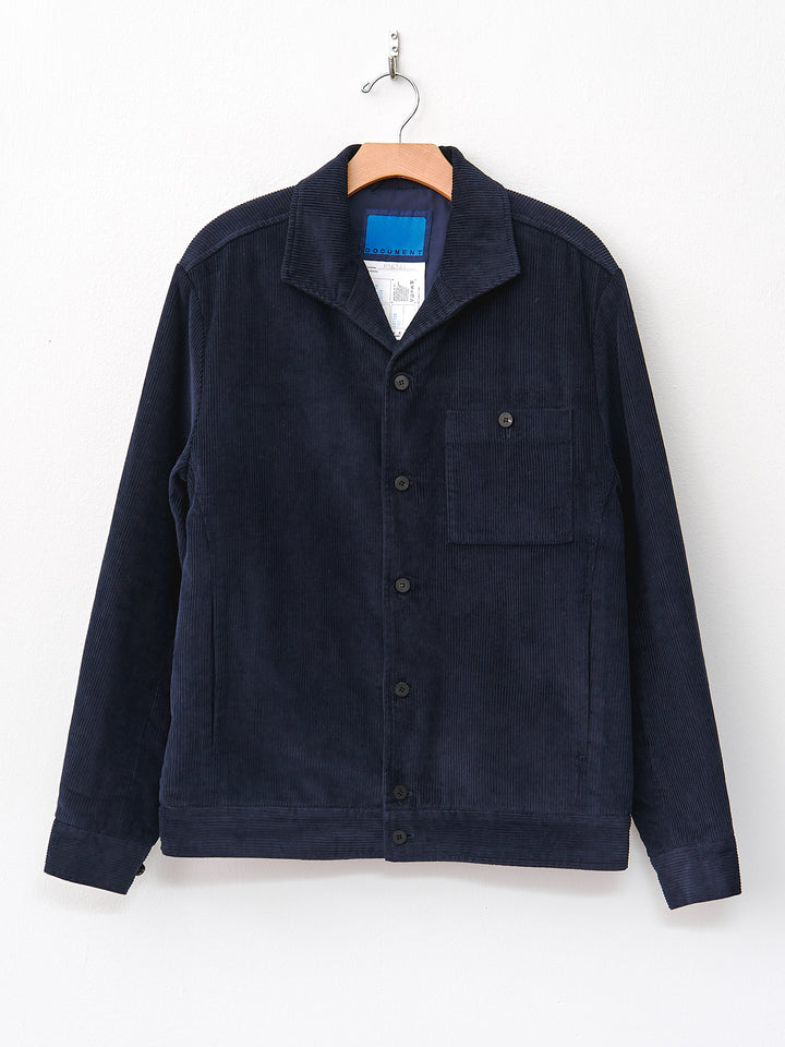 Namu Shop - Document Corduroy Classic Jacket - Navy