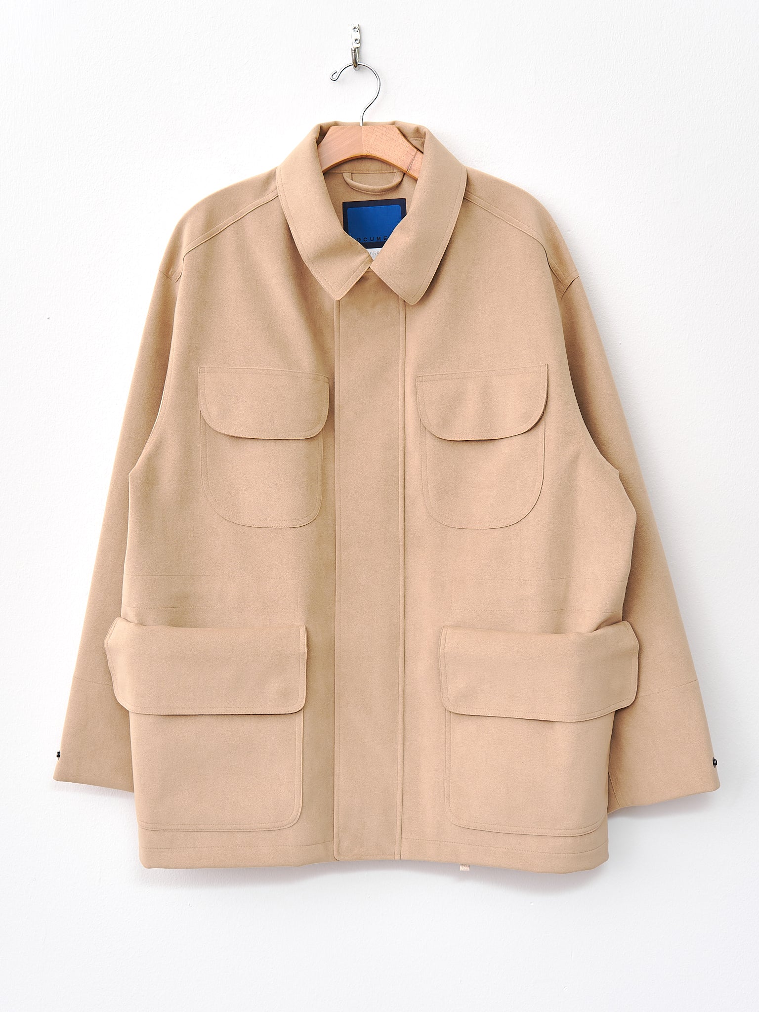 Namu Shop - Document Ultra Double Cloth Suede Field Jacket - Beige