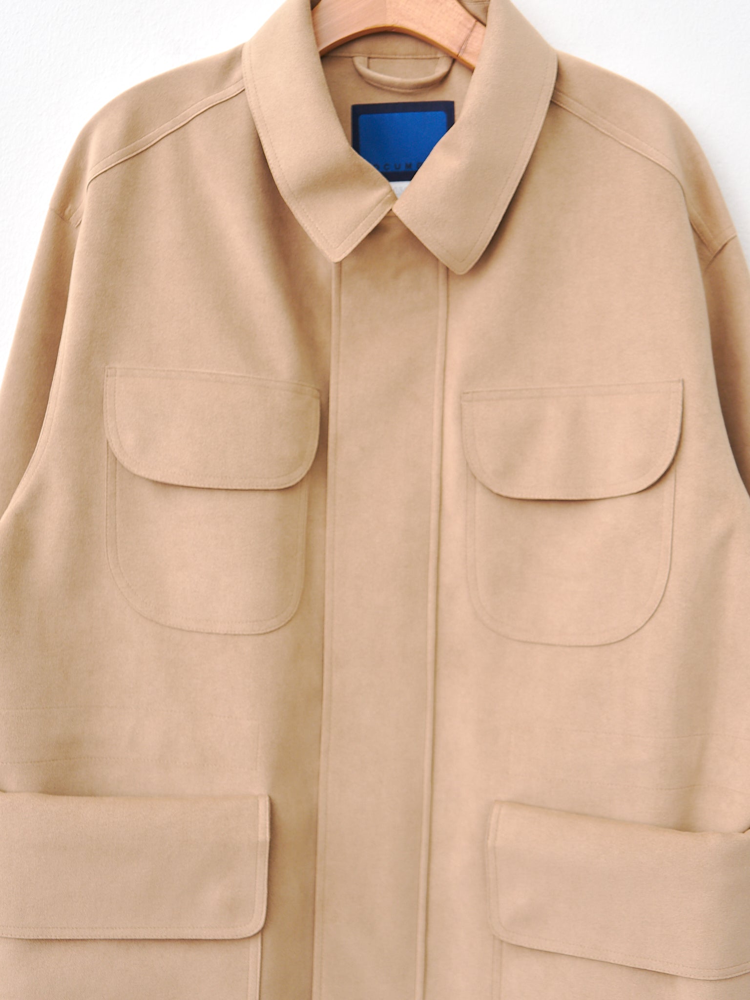 Namu Shop - Document Ultra Double Cloth Suede Field Jacket - Beige