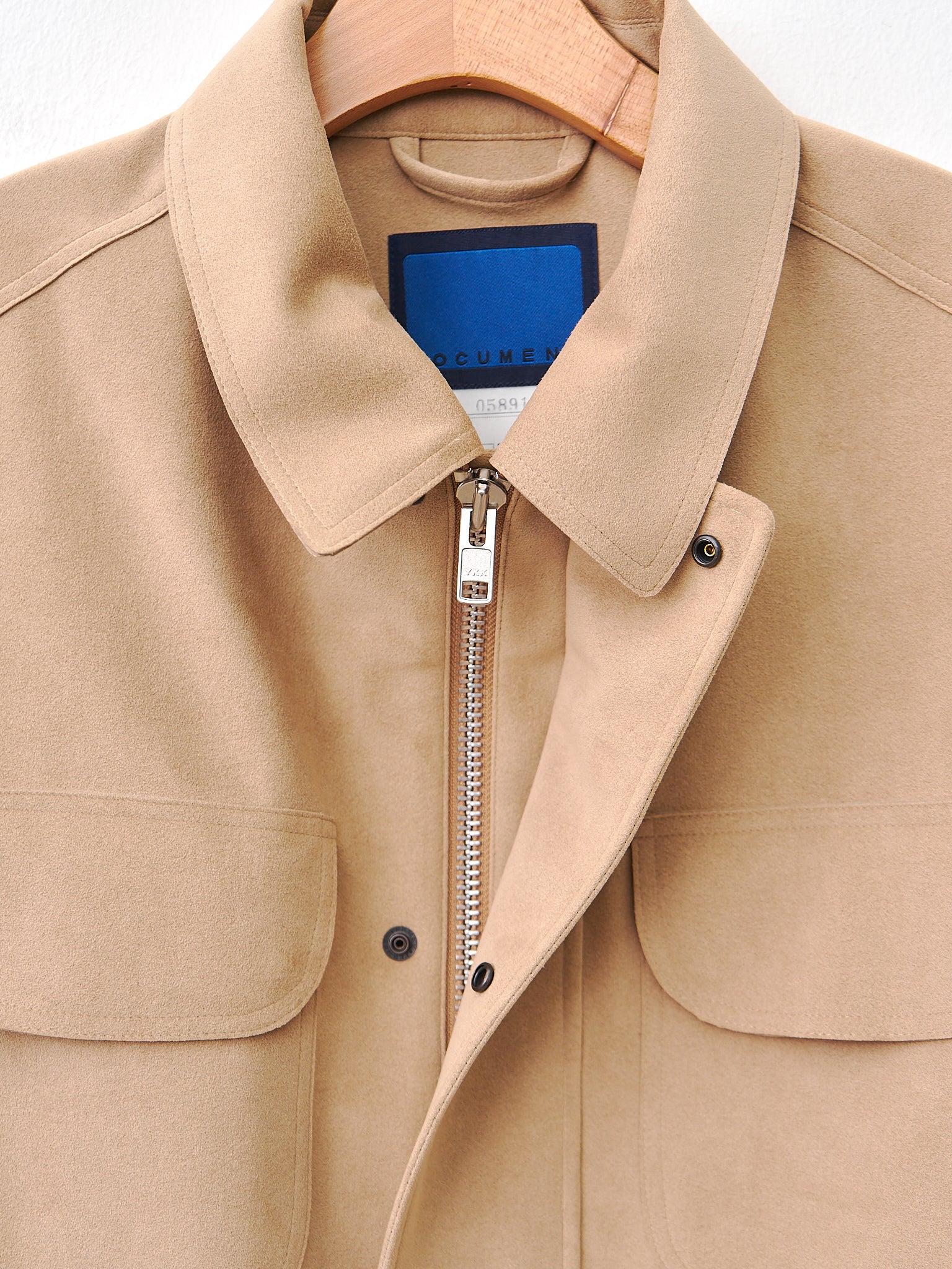 Namu Shop - Document Ultra Double Cloth Suede Field Jacket - Beige