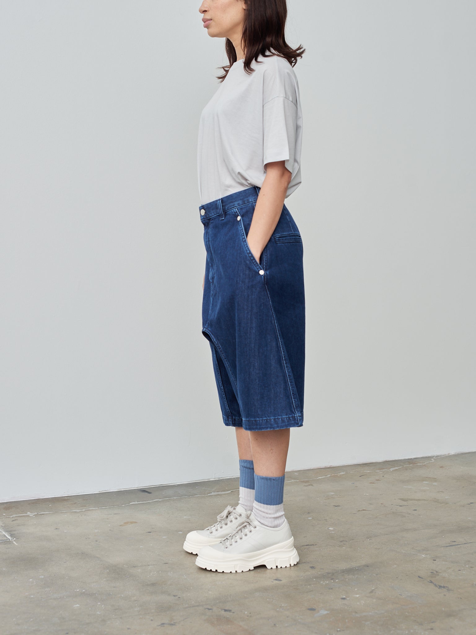 Namu Shop - Sofie D'Hoore Pluto Shorts - Blue Denim