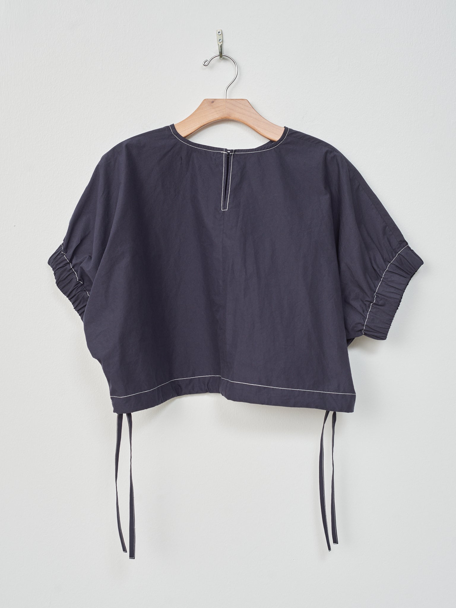 Namu Shop - Nicholson & Nicholson LEMON Top - Navy White Contrast Stiching