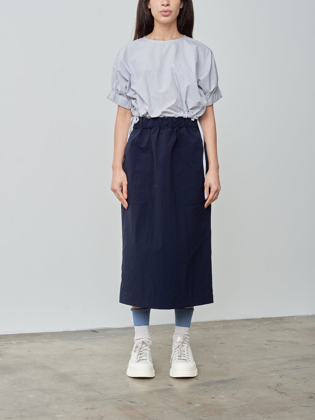 Namu Shop - Nicholson & Nicholson CHERRY Skirt - Navy