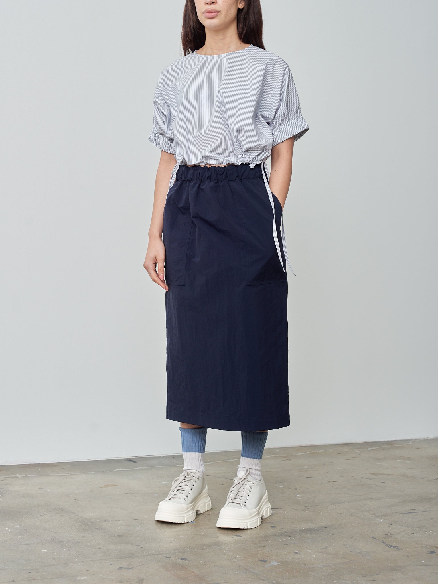 Namu Shop - Nicholson & Nicholson CHERRY Skirt - Navy