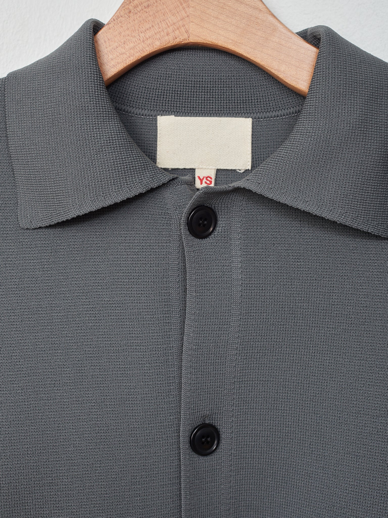 Namu Shop - Yoko Sakamoto Knit Coach Jacket - Gray