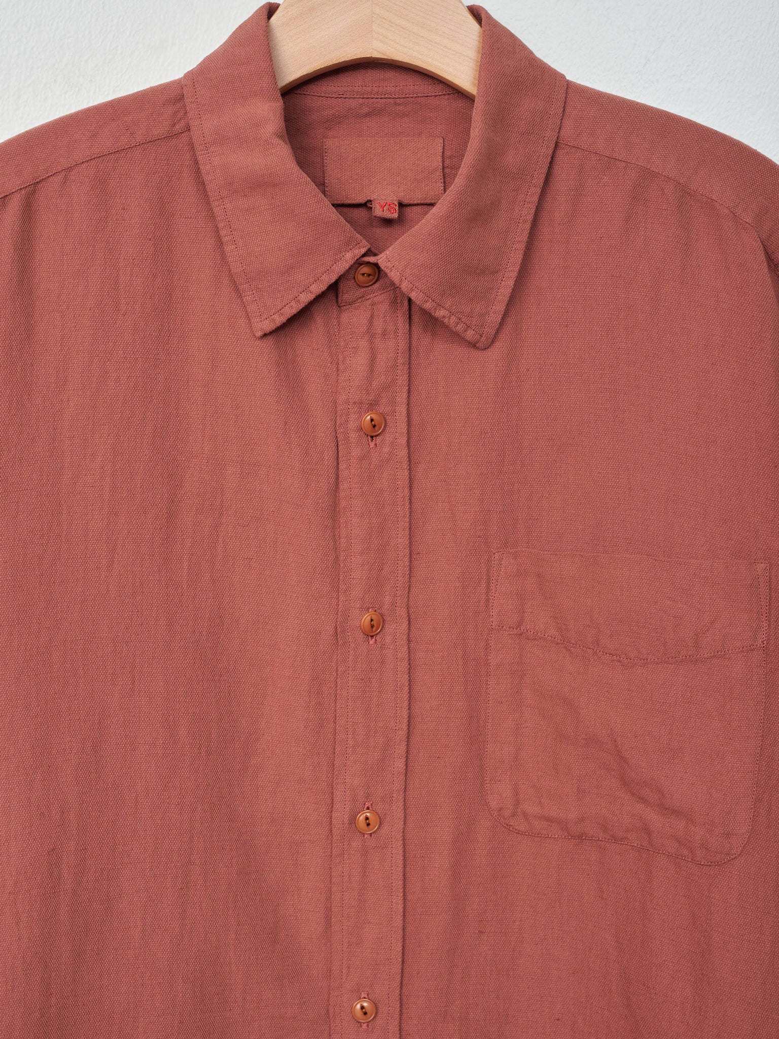 Namu Shop - Yoko Sakamoto Regular Collar Shirt - Red
