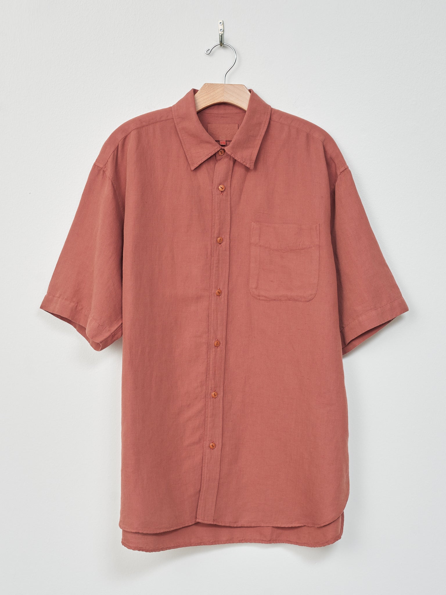 Namu Shop - Yoko Sakamoto Open Collar Shirt - Red