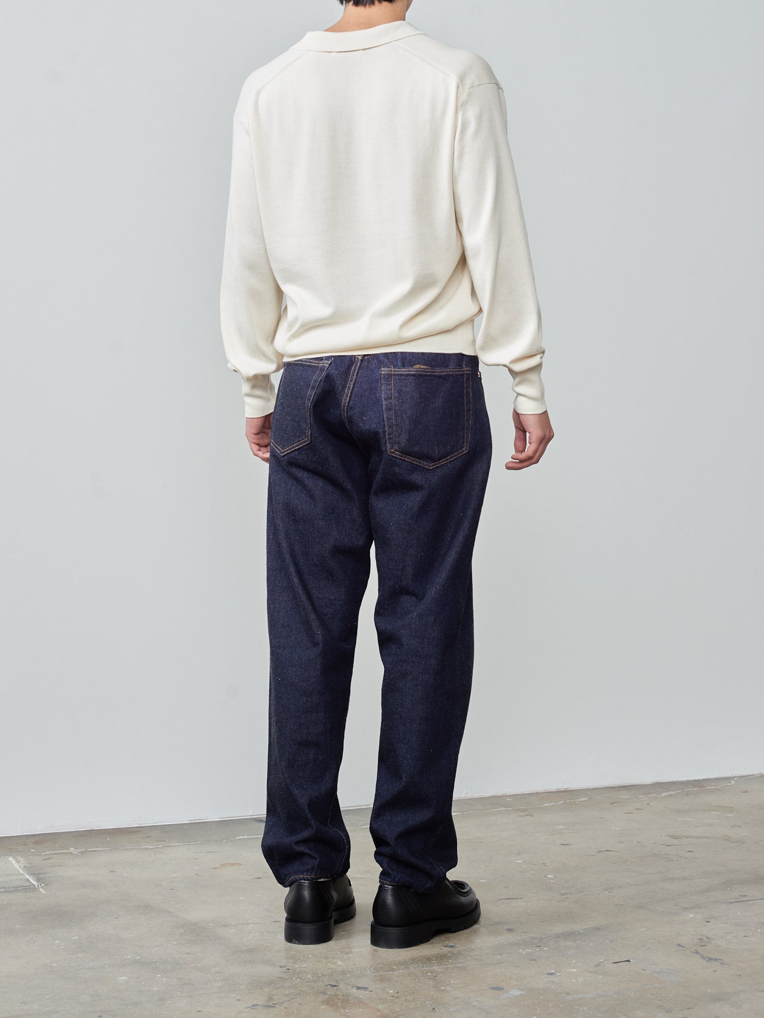 Namu Shop - Kaptain Sunshine Cotton Knit Skipper Shirt - Ecru