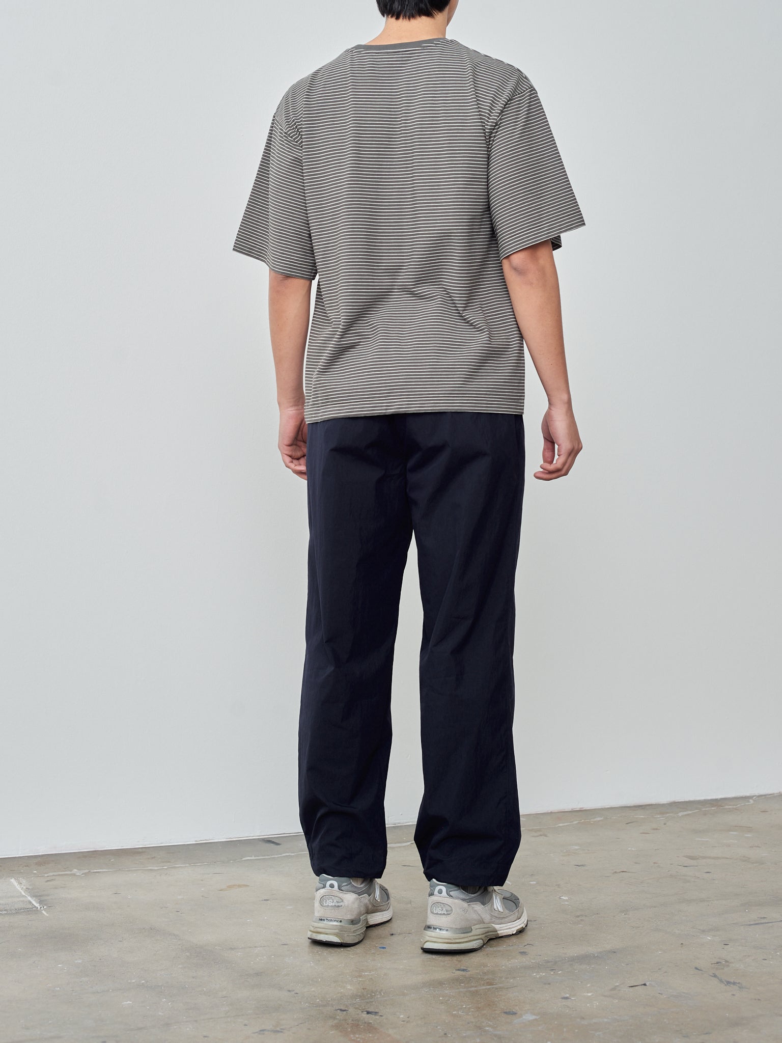 Namu Shop - Kaptain Sunshine Hard Twisted Border Jersey S/S Tee - Ink Black Border