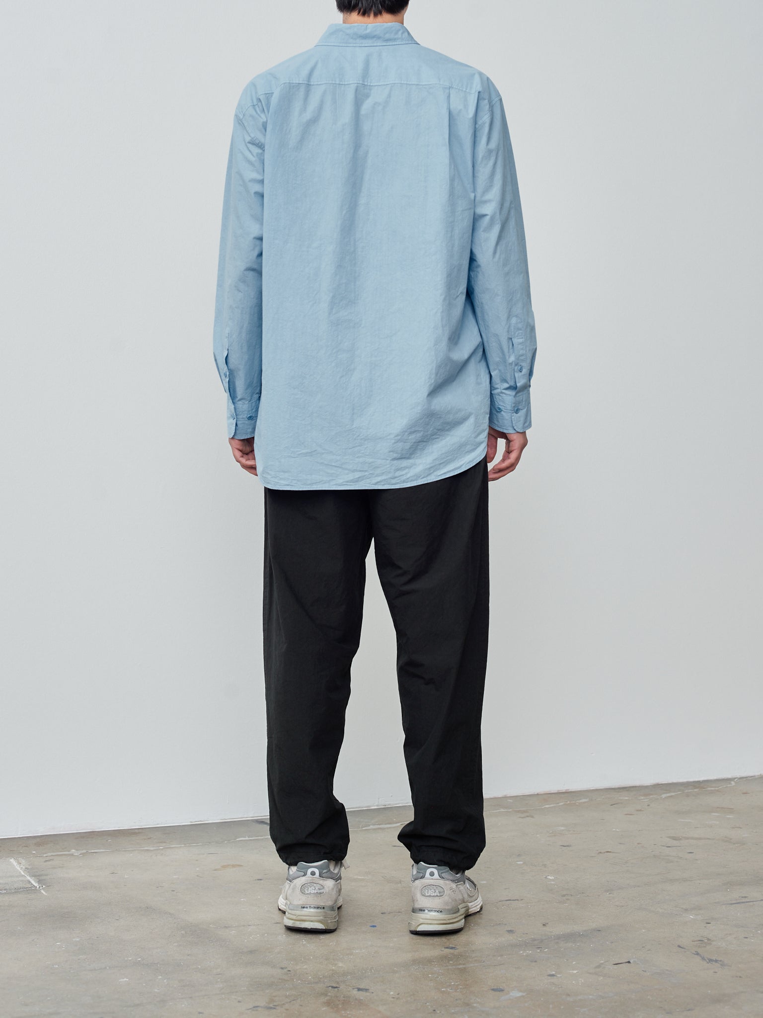 Namu Shop - Yoko Sakamoto Regular Collar Shirt - Sky Blue