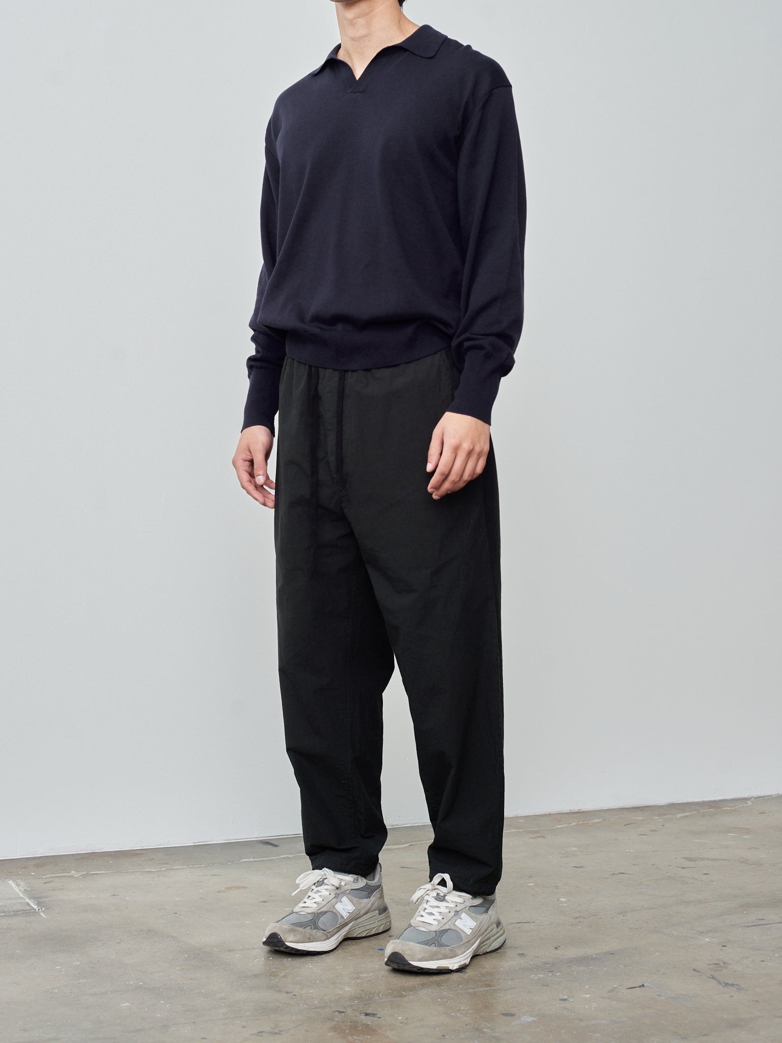 Namu Shop - Kaptain Sunshine Cotton Knit Skipper Shirt - Navy
