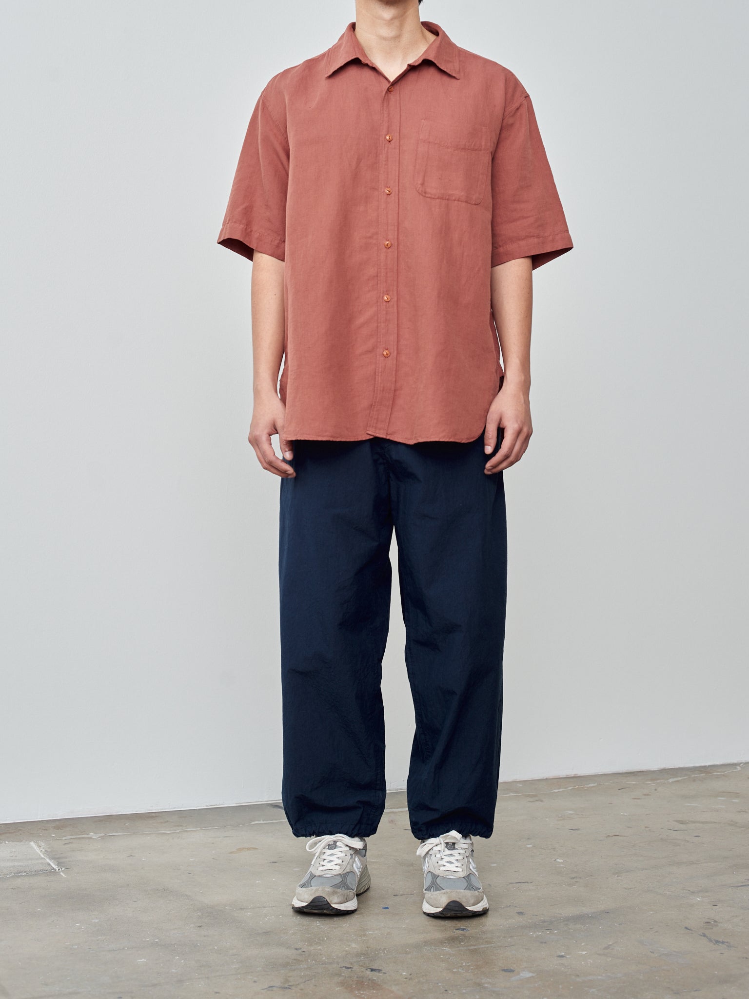 Namu Shop - Yoko Sakamoto Open Collar Shirt - Red