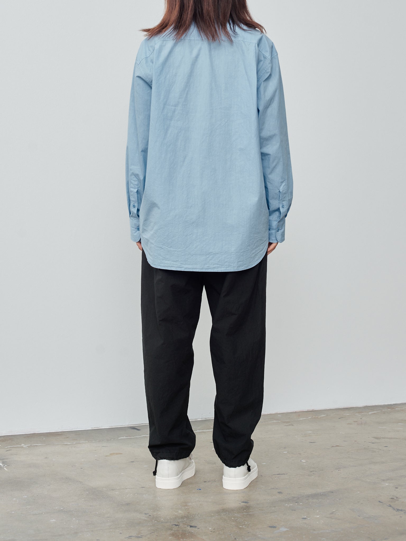 Namu Shop - Yoko Sakamoto Regular Collar Shirt - Sky Blue