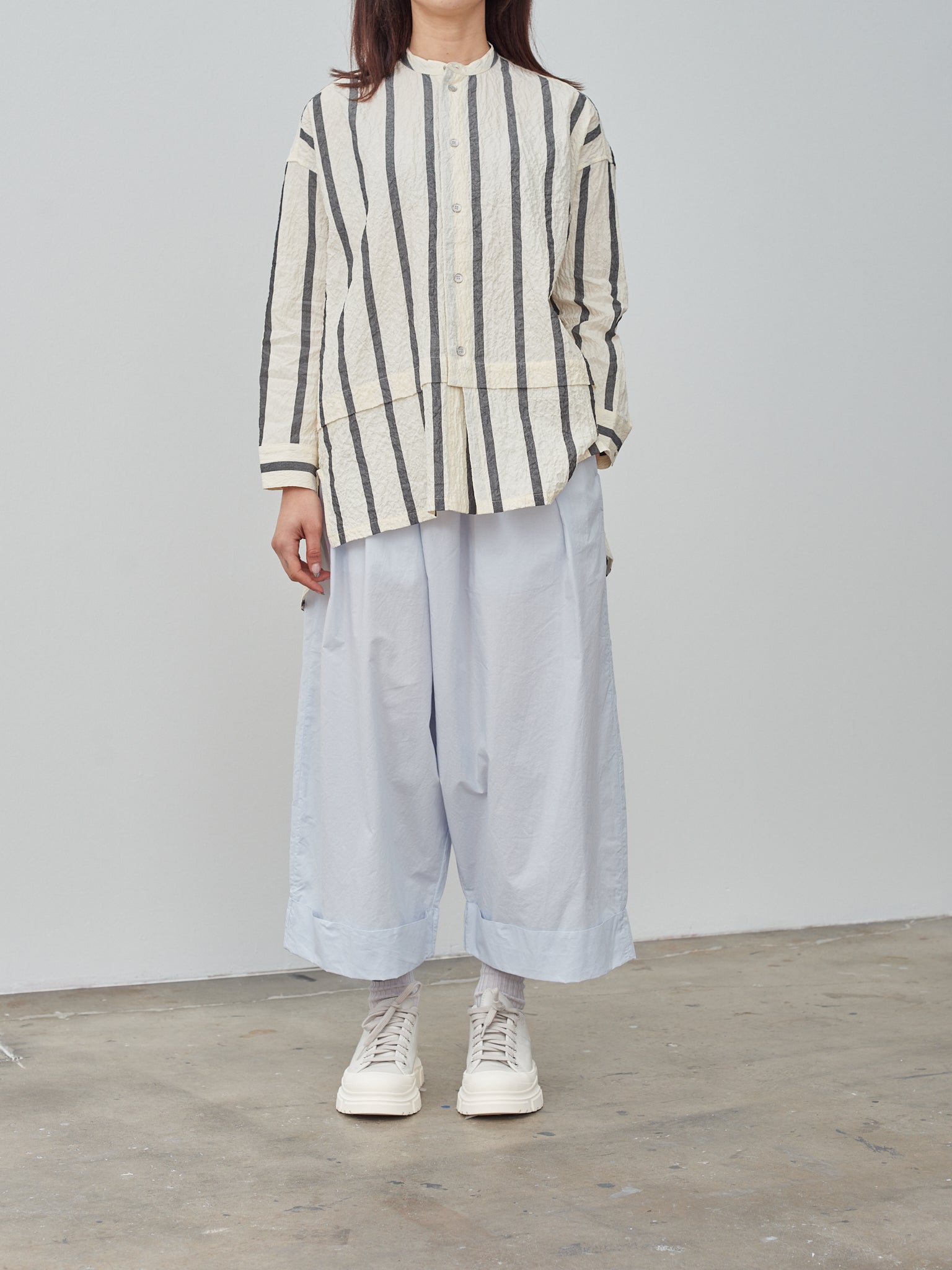 Namu Shop - Toogood The Pedlar Shirt - Bold Stripe Flint/Raw