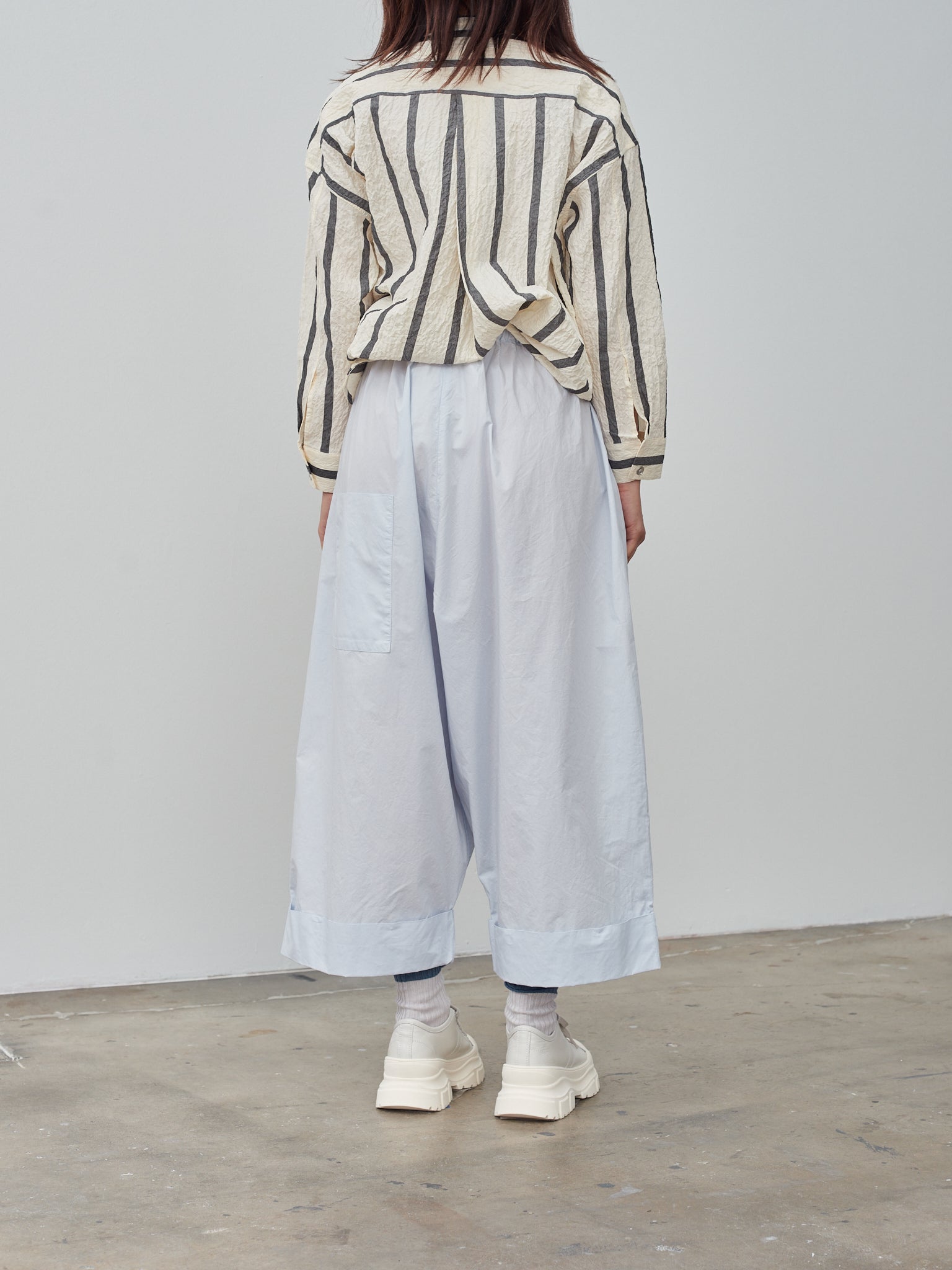 Namu Shop - Toogood The Baker Trouser - Cotton Poplin Porcelain