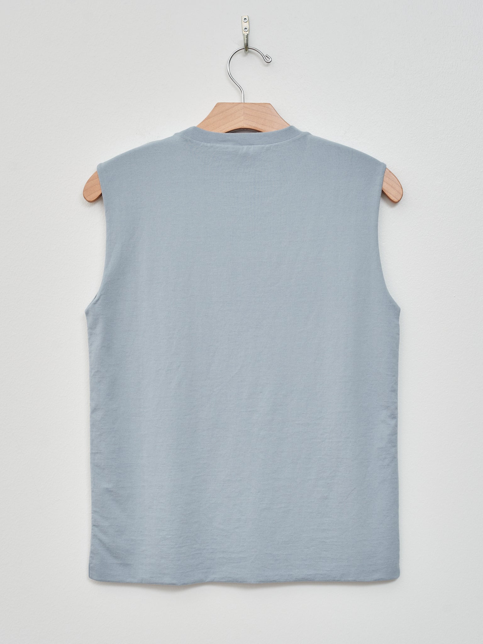 Namu Shop - Auralee Organic Cotton High Gauge Jersey Sleeveless - Blue Gray