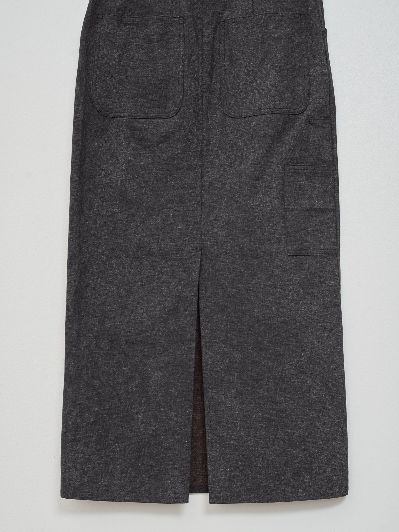 Namu Shop - Auralee Washed Hard Twist Canvas Skirt - Ink Black