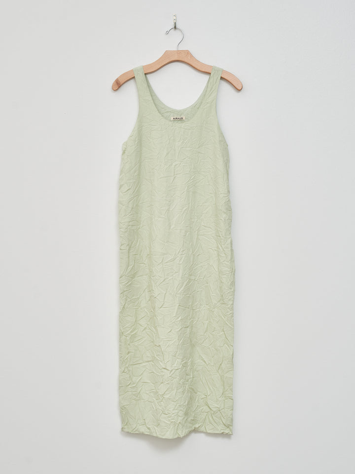 Namu Shop - Auralee Wrinkled Washed Finx Twill Dress - Light Green