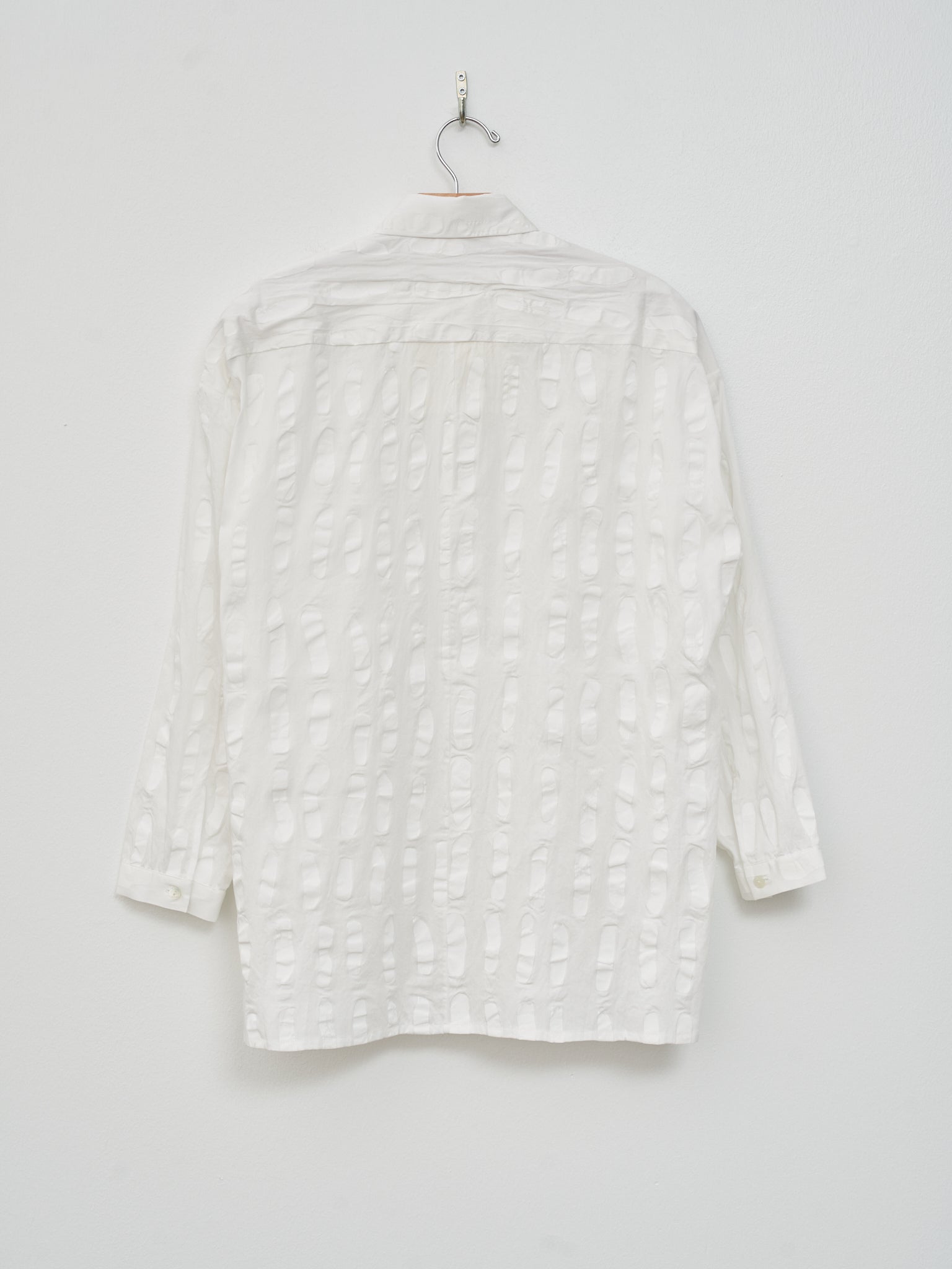 Namu Shop - Toogood The Draughtsman Shirt - Dash Print Voile Chalk