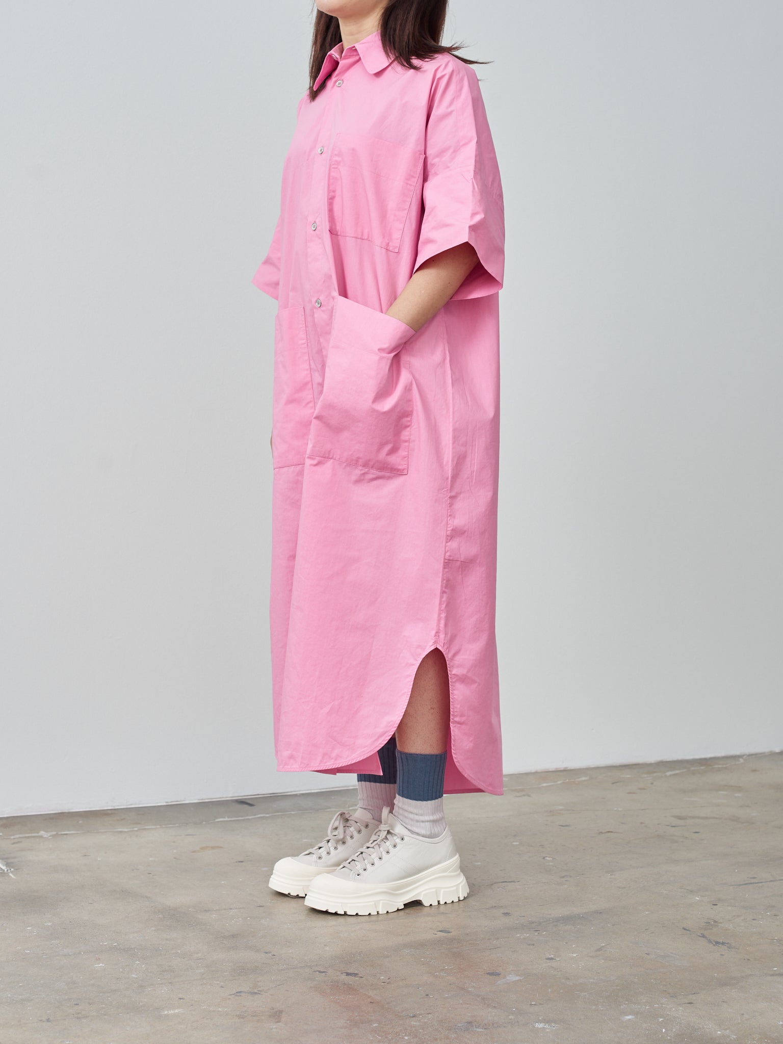 Namu Shop - Toogood The Tinker Dress - LW Textured Cotton Gum