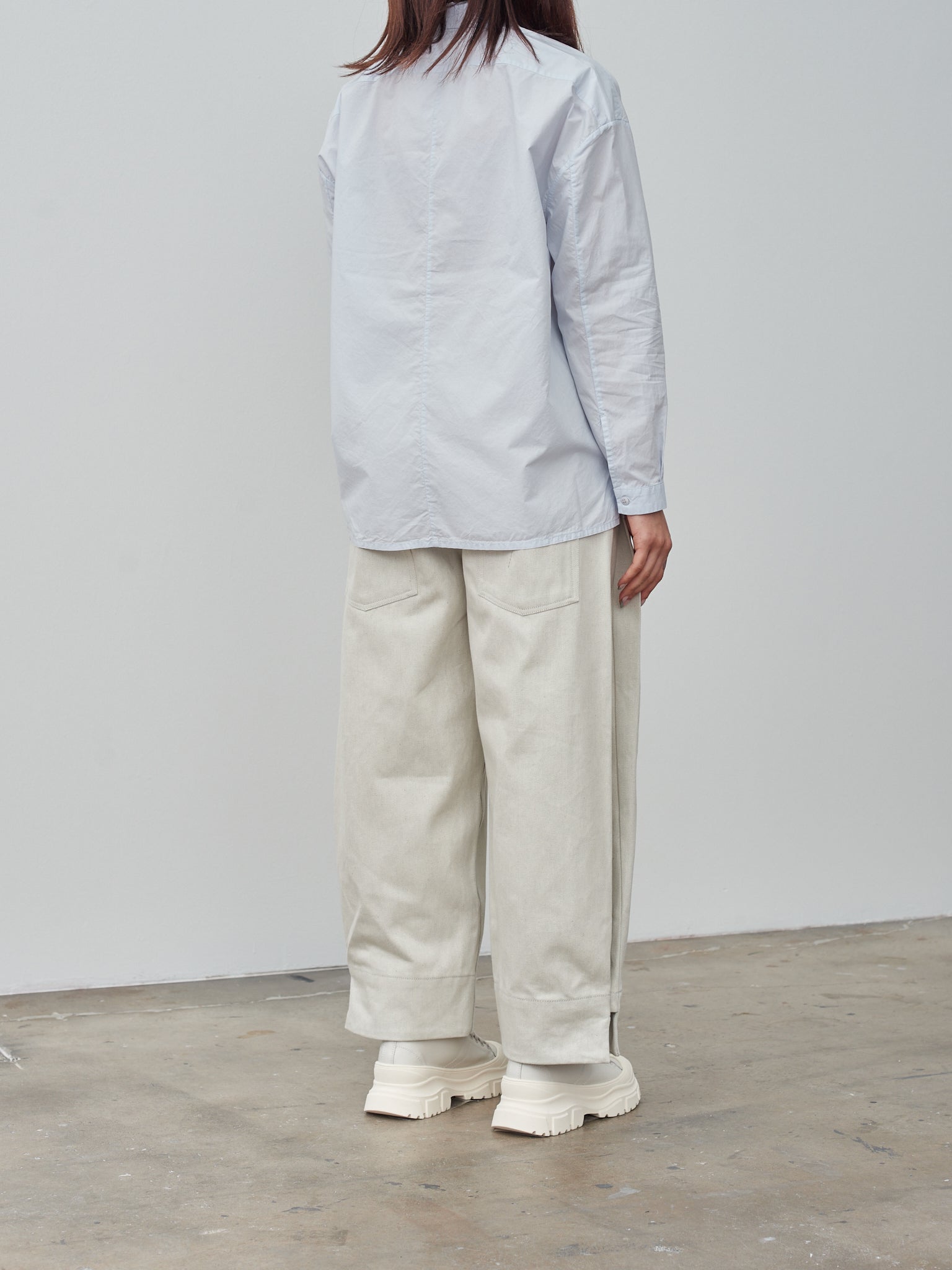 Namu Shop - Toogood The Draughtsman Shirt - Cotton Poplin Porcelain