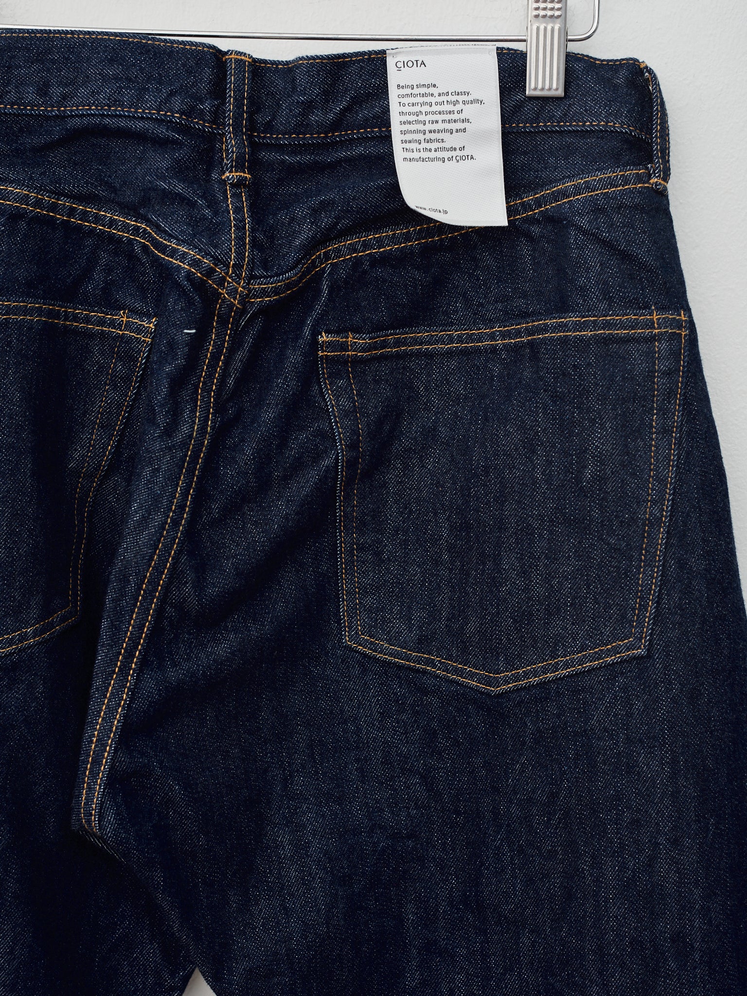 Namu Shop - Ciota Straight 5 Pocket Pants - Navy (One Wash)