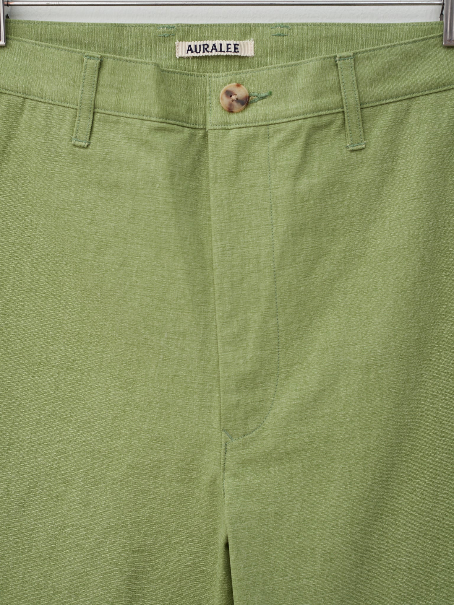 Namu Shop - Auralee Washed Hard Twist Canvas Pants - Green