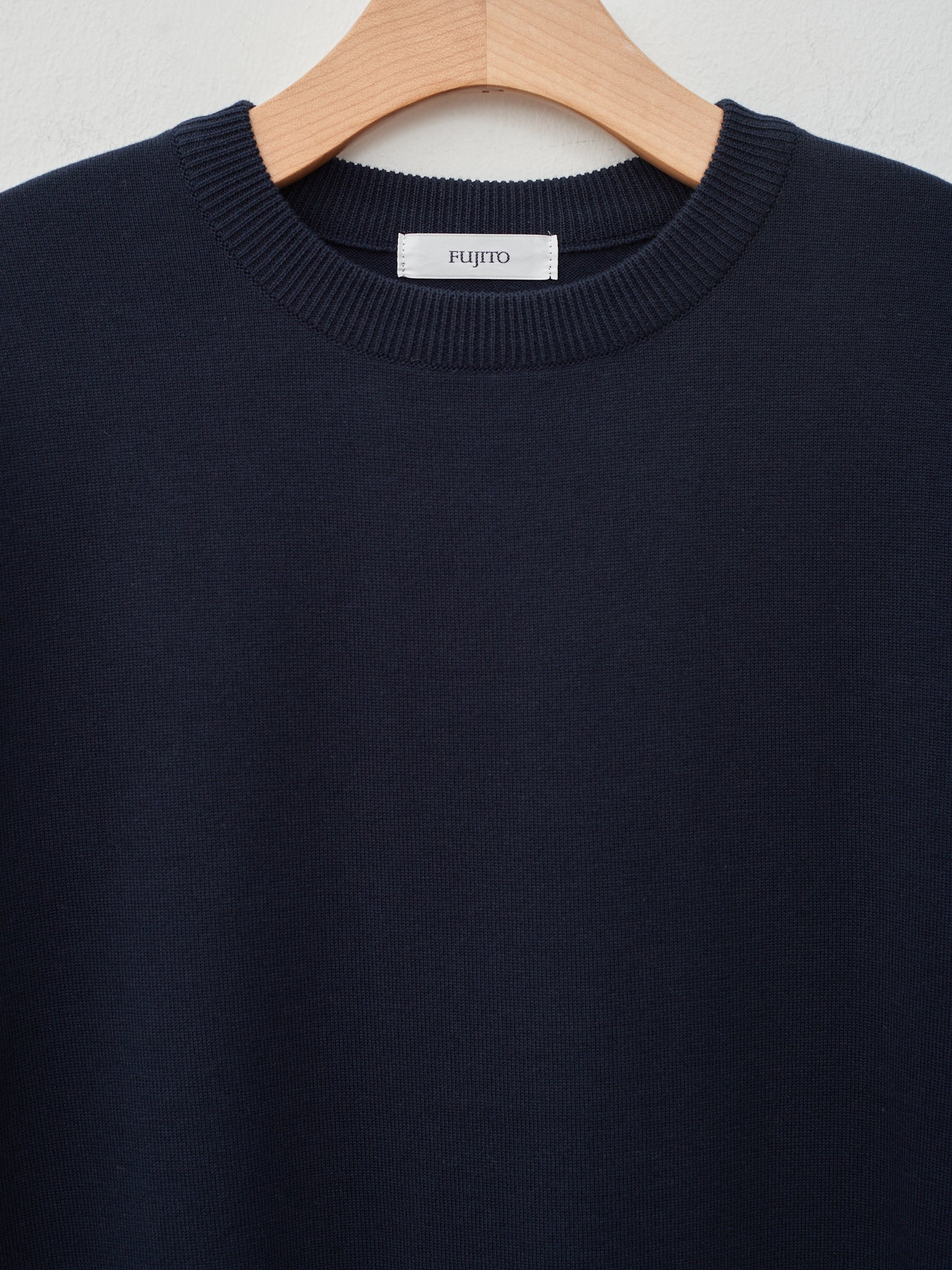 Namu Shop - Fujito C/N Knit T-Shirt - Dark Navy