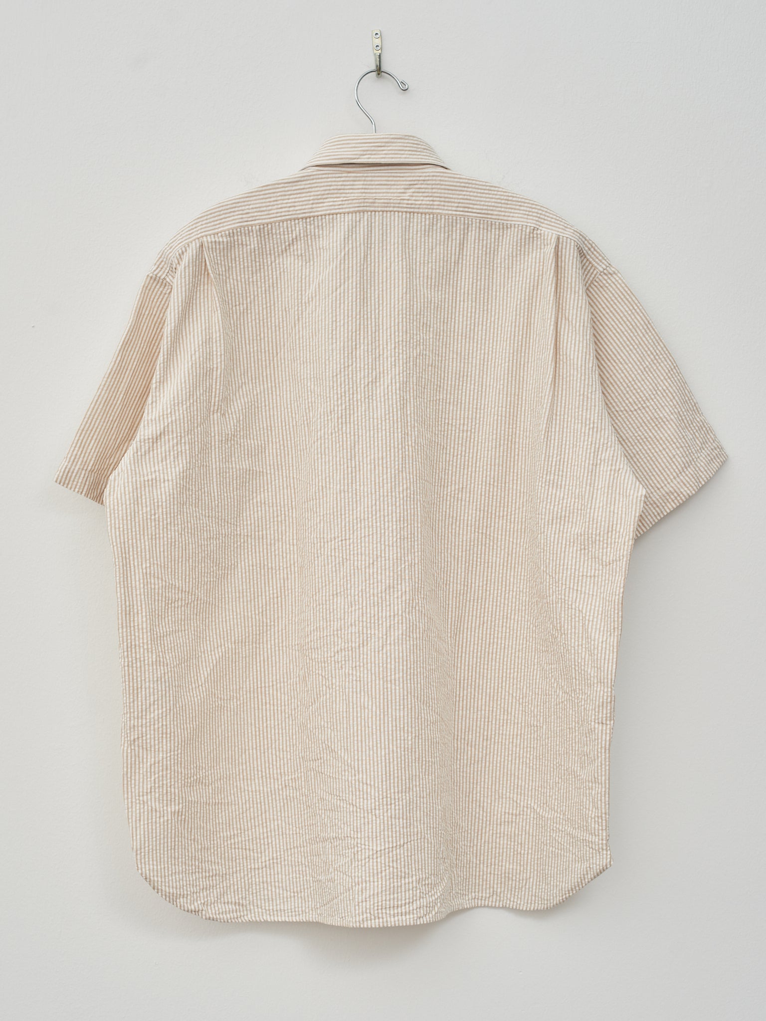 Namu Shop - Fujito S/S Fatigue Shirt - Beige Stripe