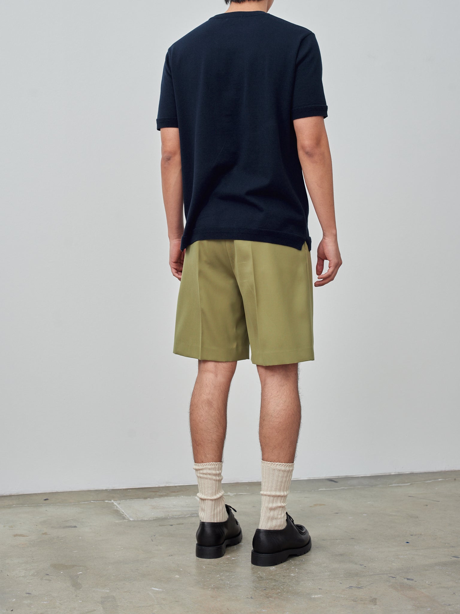 Namu Shop - Fujito C/N Knit T-Shirt - Dark Navy