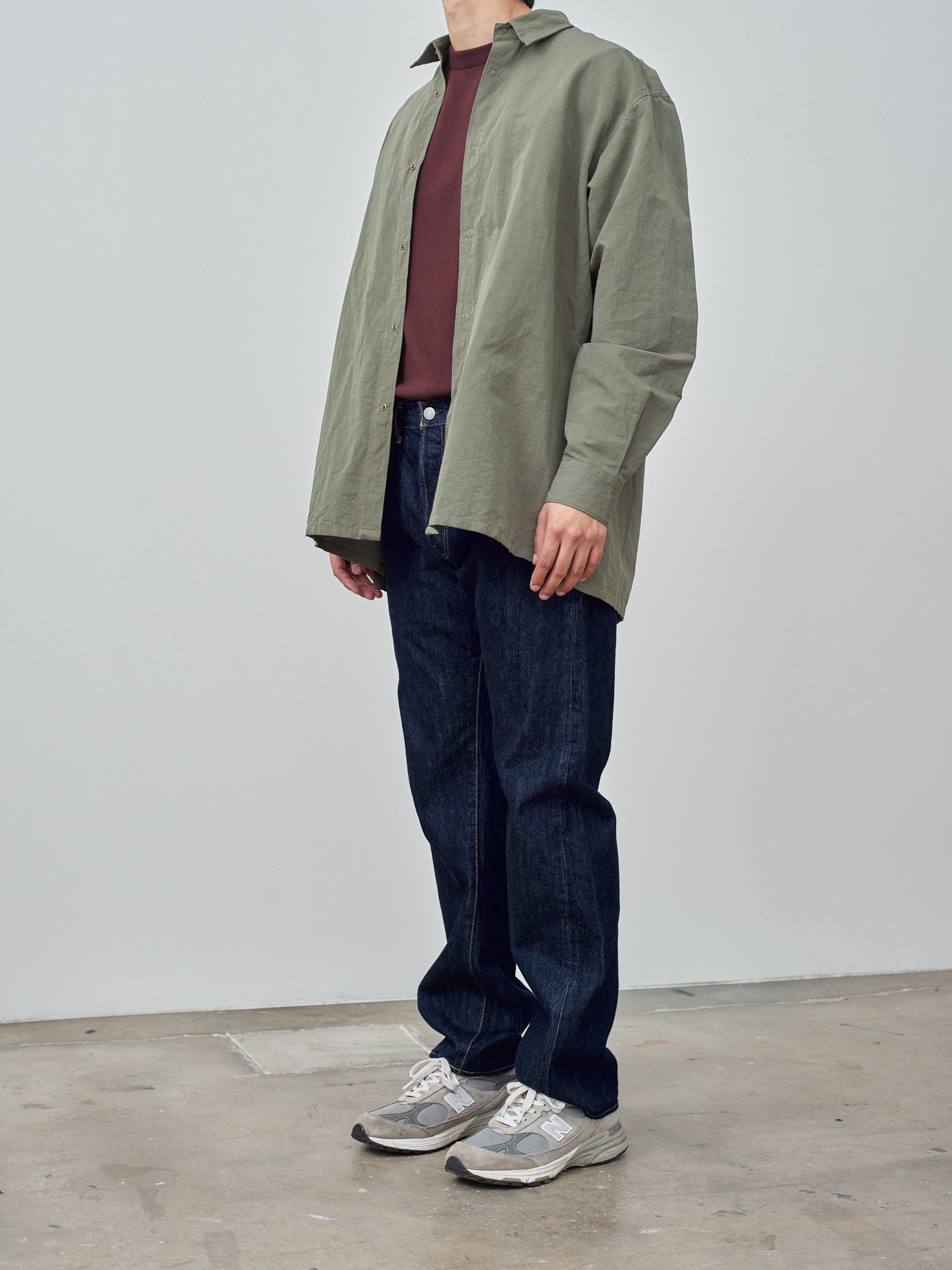 Namu Shop - Fujito Ring Shirt - Olive Green